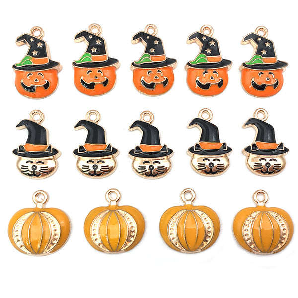 24Pcs Halloween Pumpkin Pendants