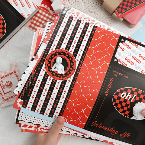 20PCS Sweet Scrapbooking Stock Paper