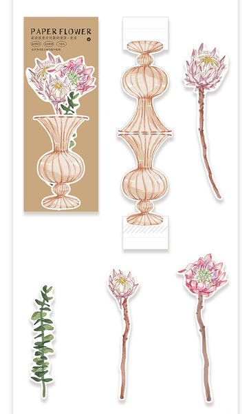 Desktop Landscape Series Flower Notes Paper