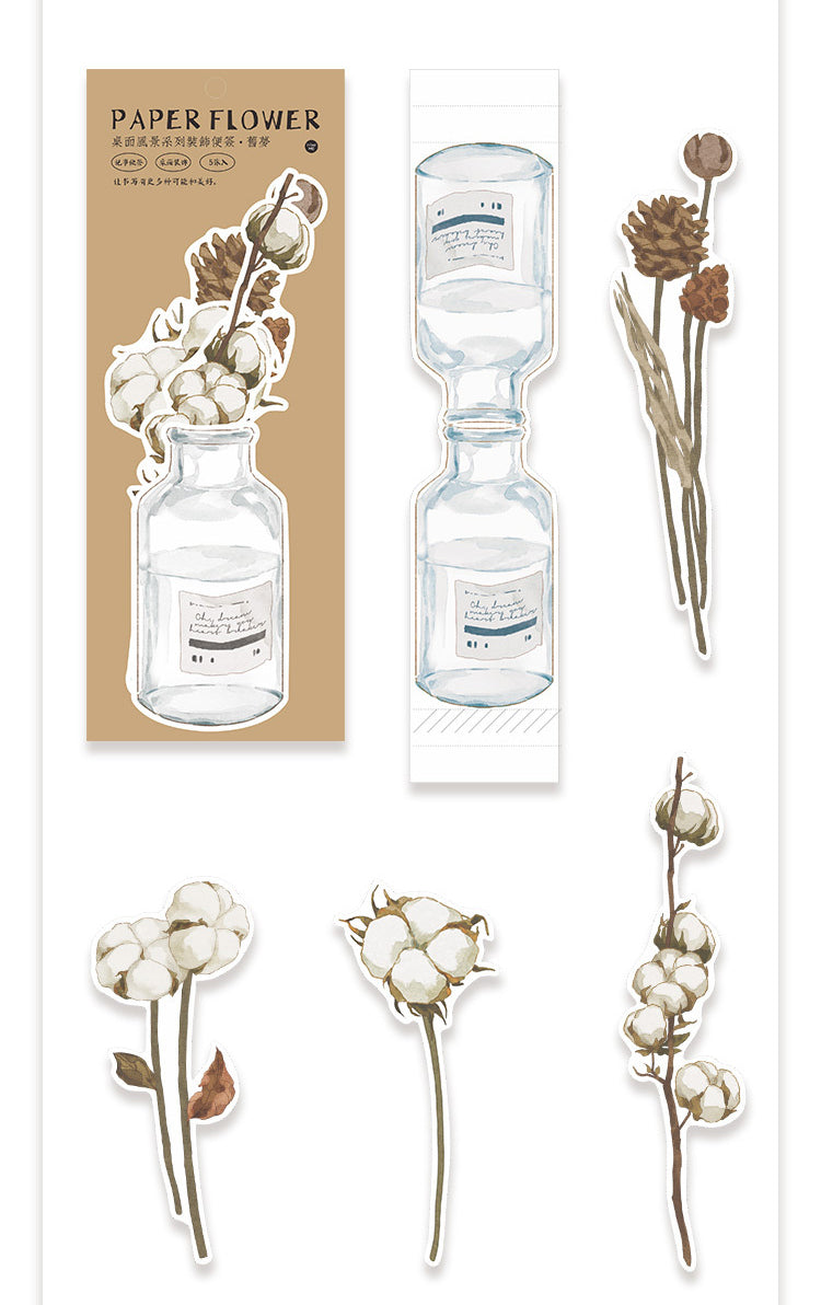 Desktop Landscape Series Flower Notes Paper