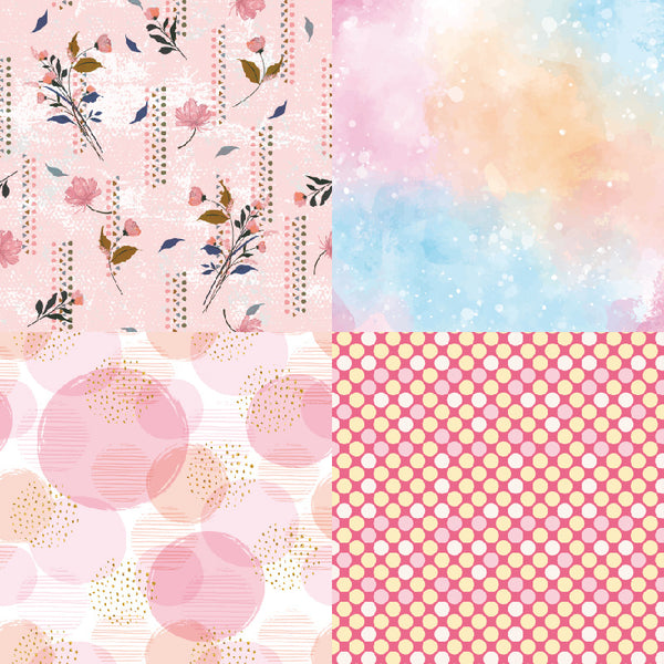 6" Pink Rustic Series Paper Pad