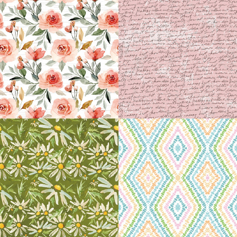 6" Pink Rustic Series Paper Pad