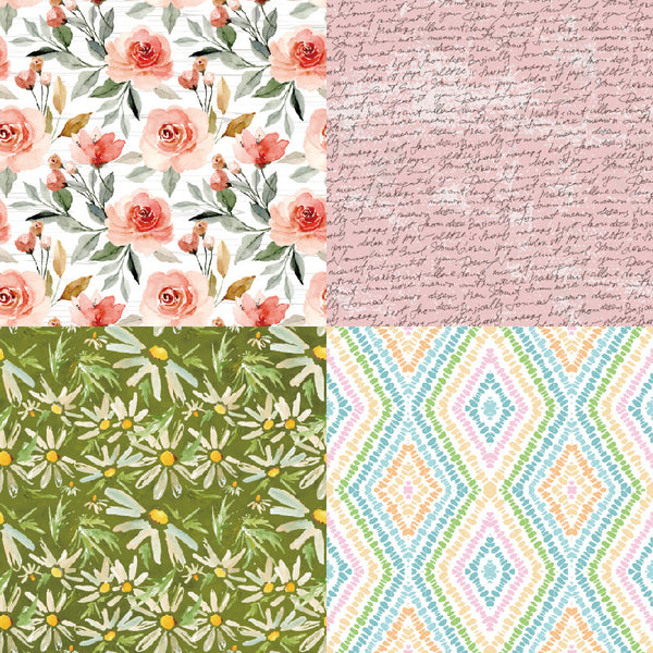 6" Pink Rustic Series Paper Pad