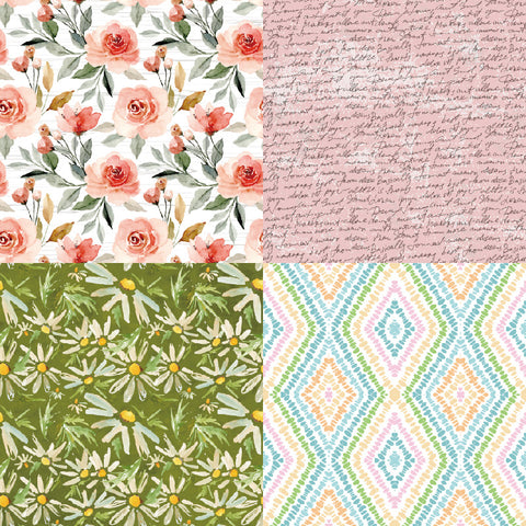 6" Pink Rustic Series Paper Pad