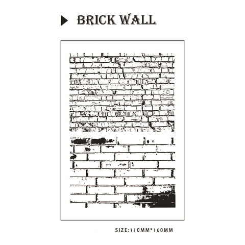 Creative Brick Wall Background Stamp