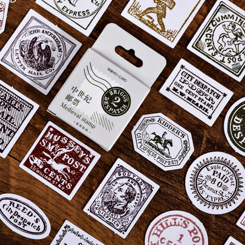 45 Pcs Medieval Stamp Stickers