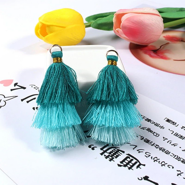 5pcs 6CM Gradient Color Tassel