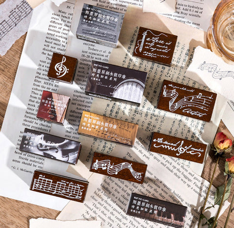 Time Song Series Wooden Stamps