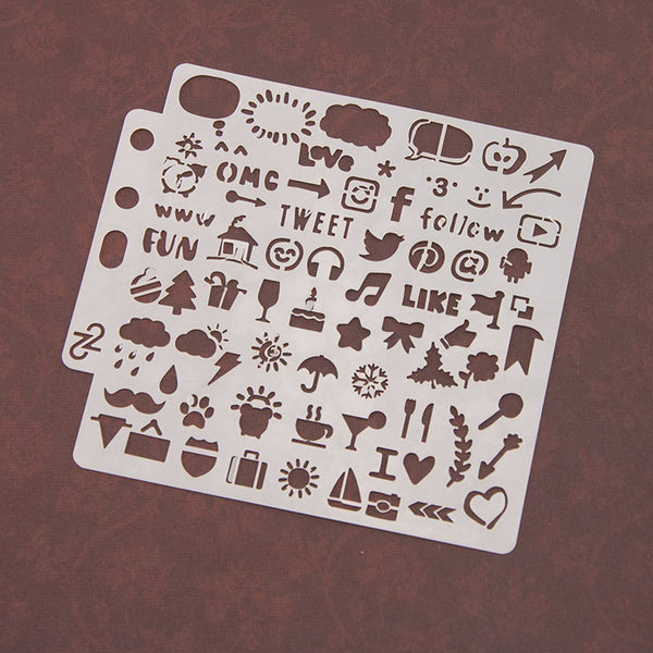 16PCS Layering Painting Stencils-C