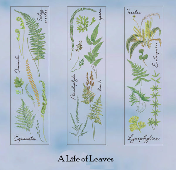 6PCS Forest Plant Scrapbook PET Stickers