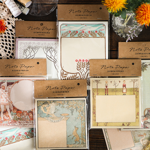 30PCS Retro Album Note Paper
