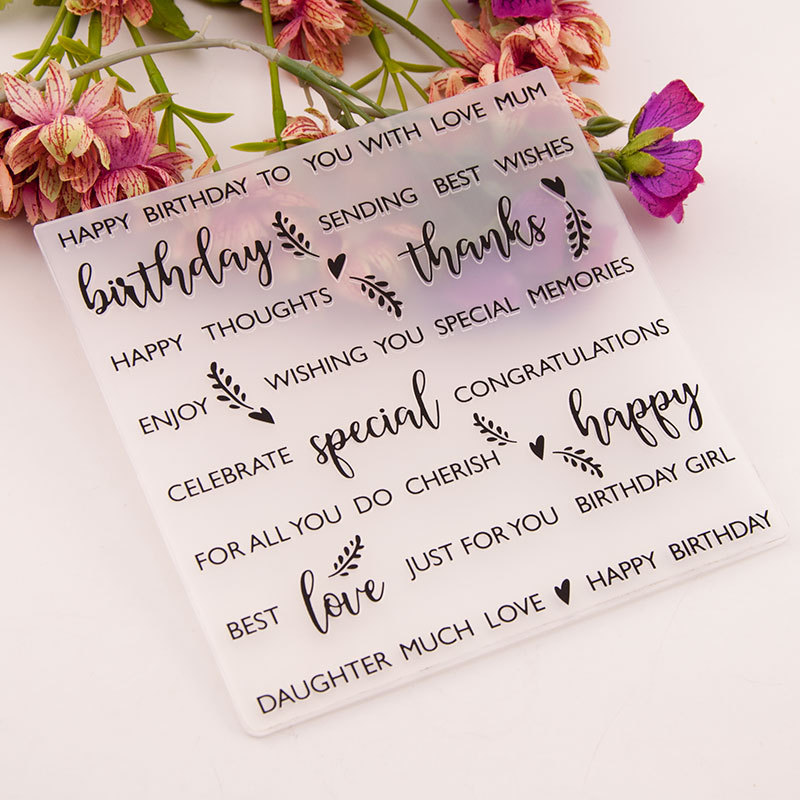 Happy Birthday Girls EMBOSSING FOLDER
