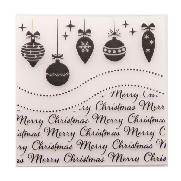 Christmas Ornaments Embossing Folder