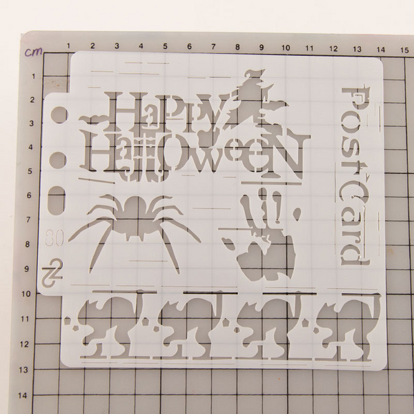 Happy Halloween Layering Stencils Painting Template