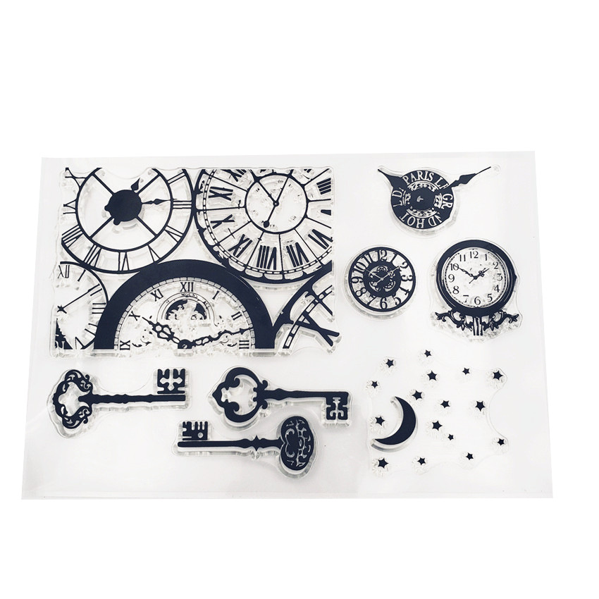 Clock Keys Stamps