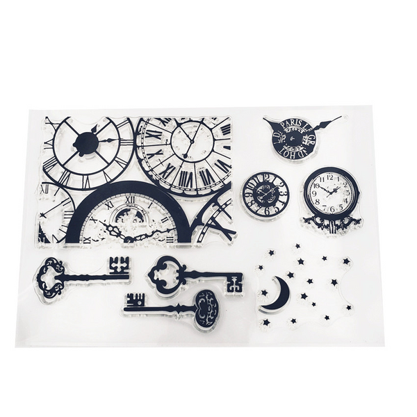 Clock Keys Stamps