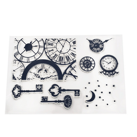 Clock Keys Stamps
