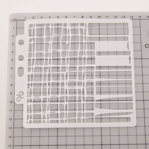 Rectangles Layering Stencils Painting Template