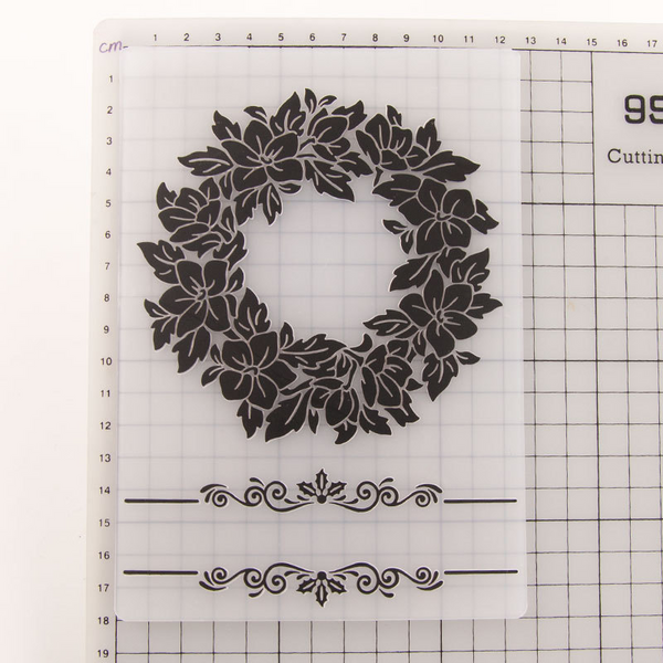 Christmas Garland Embossing Folder