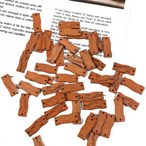 25pcs Handmade DIY Craft Button Wooden Sign