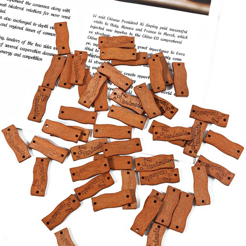 25pcs Handmade DIY Craft Button Wooden Sign