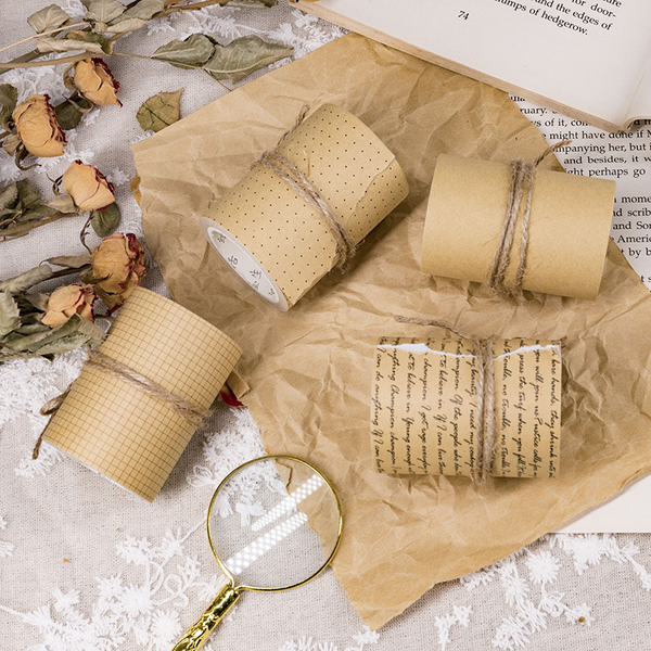 Vintage Kraft Background Paper Tape