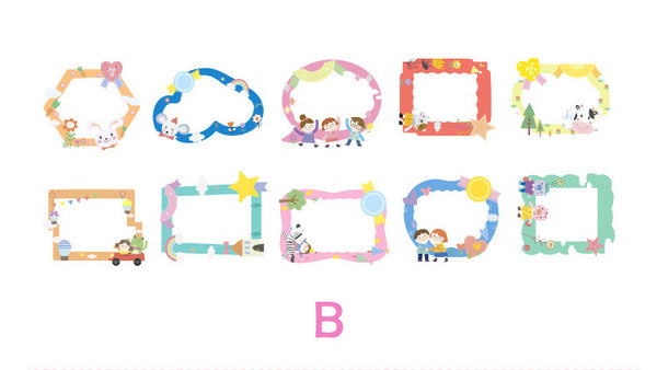Cartoon Cute Photo Frame Series Stickers