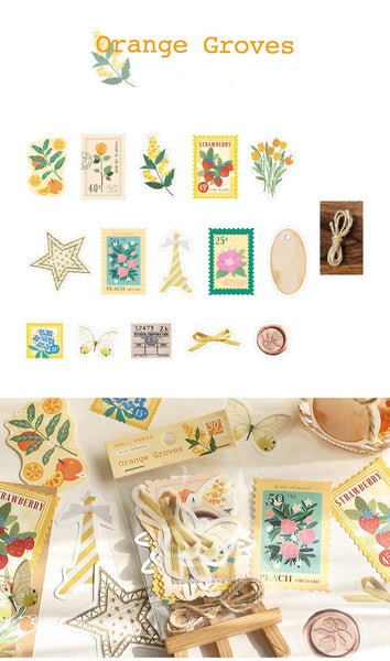 Literary Scrapbook Decorative Sticker Paper Material Pack