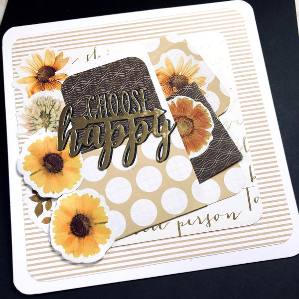 46PCS Flower Poetry Decorative Stickers