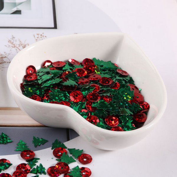 Snowflakes Christmas Tree Glitter Sequins