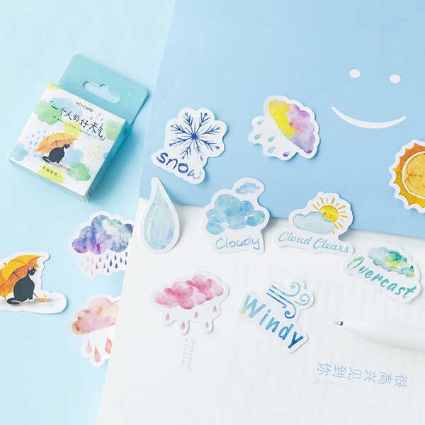 46PCS A Nice Day Decorative Stickers