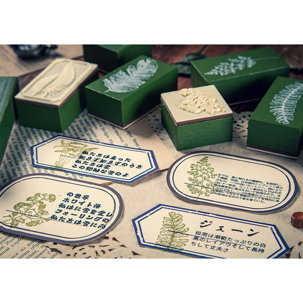Fern Leaf Series Wooden Stamps