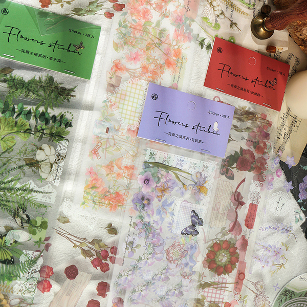 Flower Plants Series Stickers