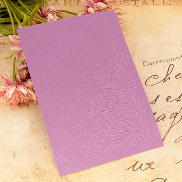 Flower Corner EMBOSSING FOLDER
