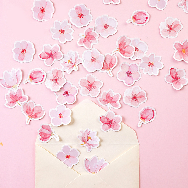 45PCS Sakura Story Decorative Stickers