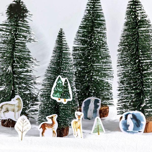 45PCS Christmas Forest Decorative Stickers