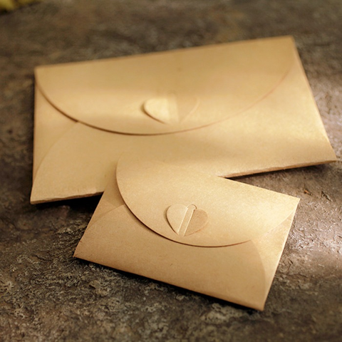5Pcs Romantic Love Letter European Love Button Envelope