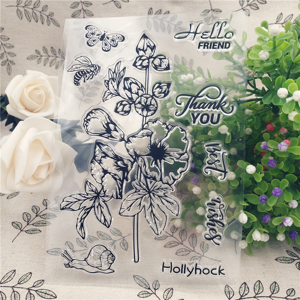 Hollyhock Stamps