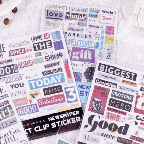 Creative Text Series Stickers