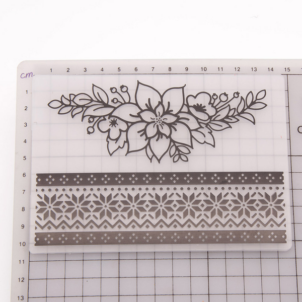 Flower Lace Border EMBOSSING FOLDER