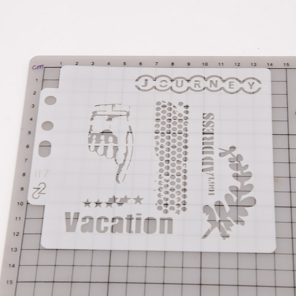 Vacation Layering Stencils Painting Template