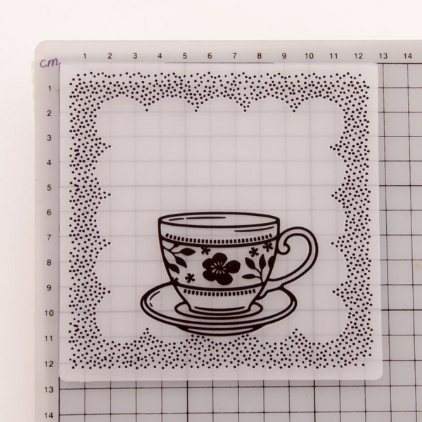 Teacup Embossing Folder