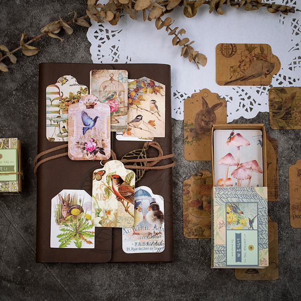 50PCS Vintage Psalm Message Cards Notes
