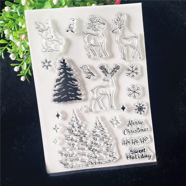 Christmas Deer Stamps