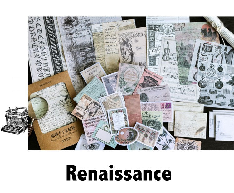 36pcs Large Size Scrapbook Material Package