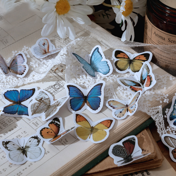 46PCS Butterfly Series Decorative Stickers