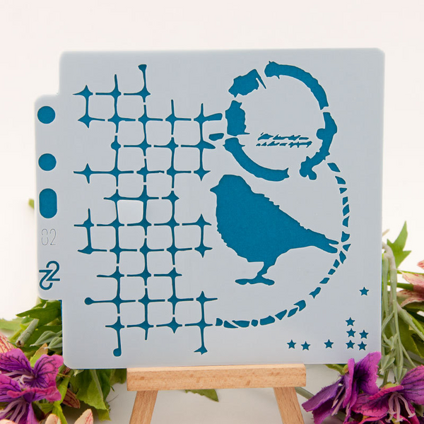 Bird Layering Stencils Painting Template