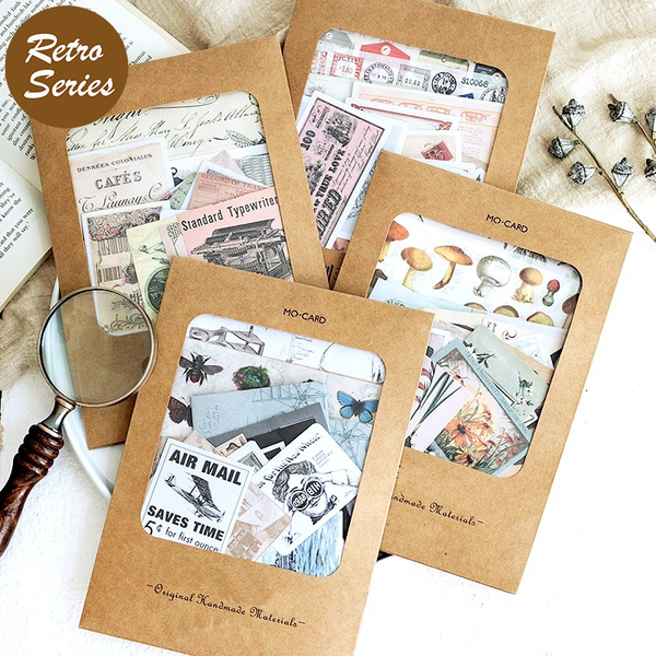 36pcs Large Size Scrapbook Material Package
