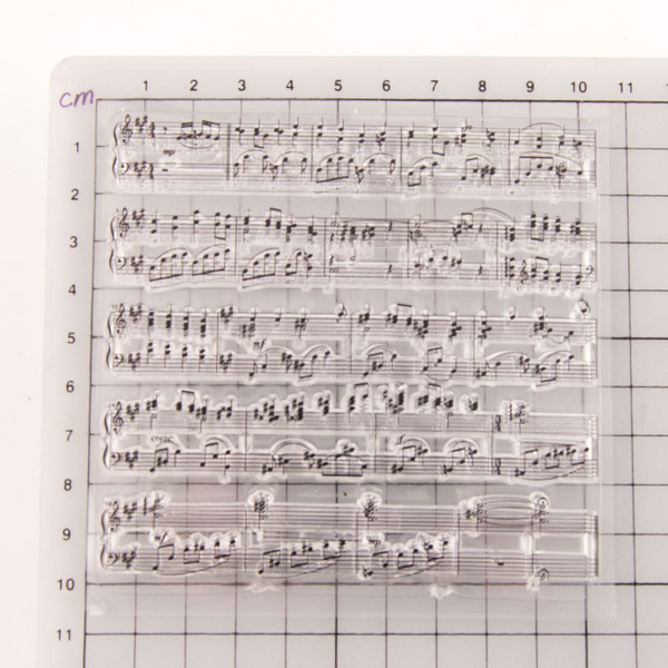 Sheet Music Background Stamps