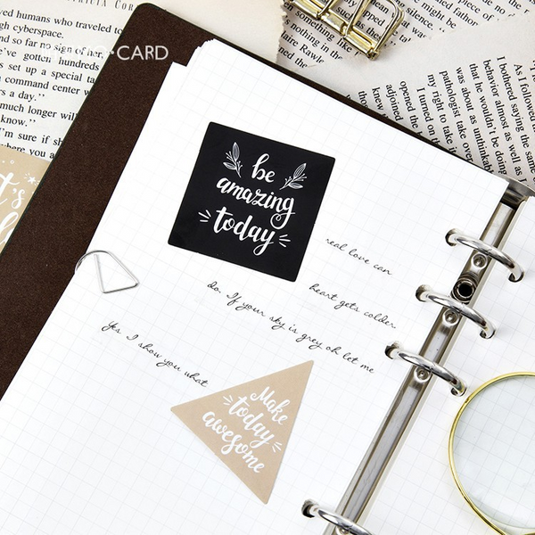 45 PCS English Blessing Stickers